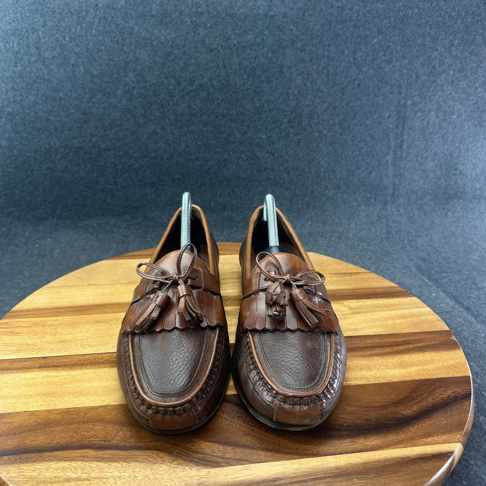 Florsheim Leather Tassel Loafer Two Tone Brown Men's Size 9D 30203 - Picture 3 of 13